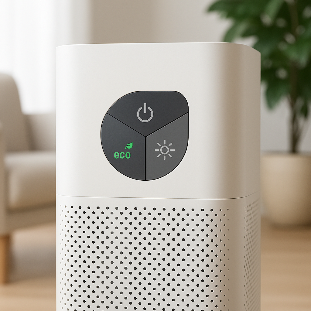 Moderner Luftreiniger Industrial Design von einem Bedienfeld für Elektronikgeräte