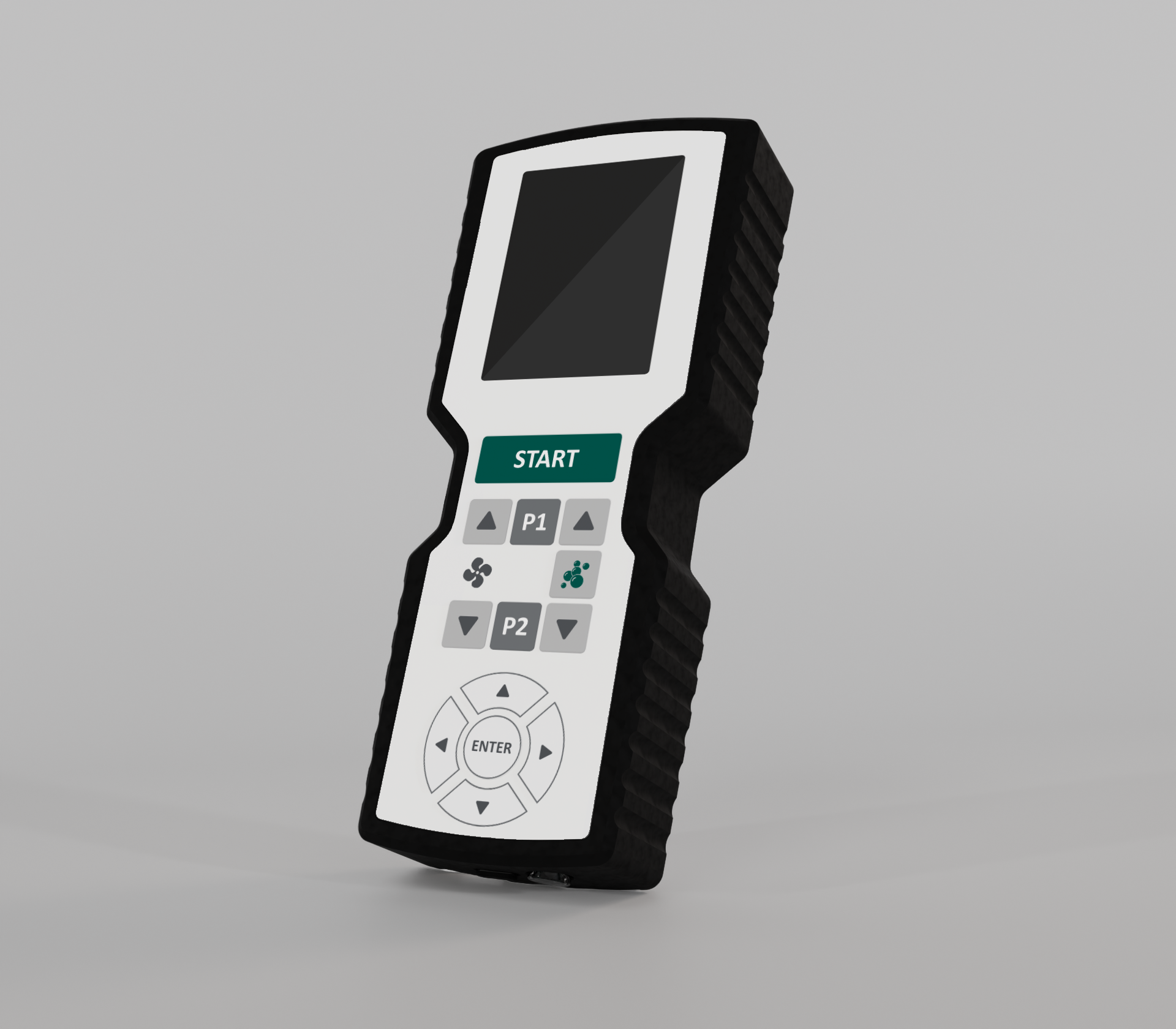 Handliche Fernbedienung Industrial Design mit Display und HMI für elektronische Steuerungen